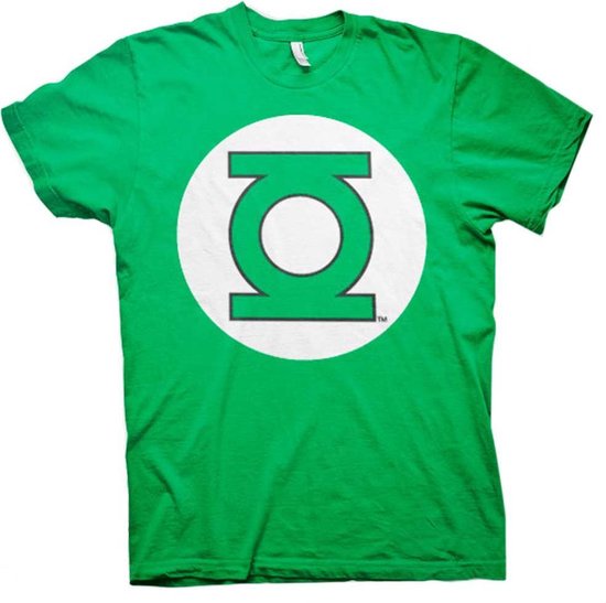 DC Comics Green Lantern Heren Tshirt Logo Groen