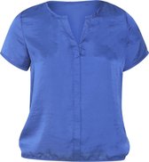 Promiss - Female - Satijnachtige blouse  - Koningsblauw