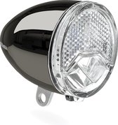 AXA LED Koplamp 606 Fietsverlichting - Dynamo Steady Auto - 15 Lux - Chrome