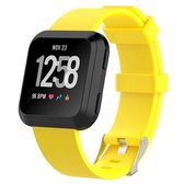 Fitbit Versa 2 Sport Band Met Gesp   Geel - Maat: ML