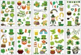 10 stuk Tattoo Sticker Gezicht Hand Cartoon Nep Tatoo Tijdelijke Waterdichte Taty model O St. Patrick's Day