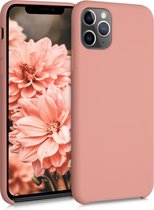 kwmobile telefoonhoesje voor Apple iPhone 11 Pro Max - Hoesje met siliconen coating - Smartphone case in winter roze