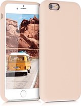 kwmobile telefoonhoesje voor Apple iPhone 6 / 6S - Hoesje met siliconen coating - Smartphone case in parelmoer