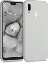 kwmobile telefoonhoesje voor Huawei P20 Lite - Hoesje voor smartphone - Back cover in mat lichtgrijs