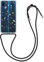 kwmobile telefoonhoesje voor Huawei P20 Lite - Hoesje met koord in meerkleurig / transparant - Back cover voor smartphone
