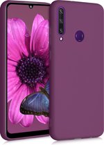 kwmobile telefoonhoesje voor Huawei Y6p - Hoesje voor smartphone - Back cover in bordeaux-violet