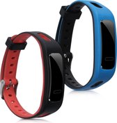kwmobile 2x armband voor Honor Band 3e - Bandjes voor fitnesstracker in zwart / rood / blauw / zwart