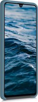 Coque kwmobile pour Samsung Galaxy A41 - Coque avec revêtement en silicone - Coque pour smartphone en bleu arctique