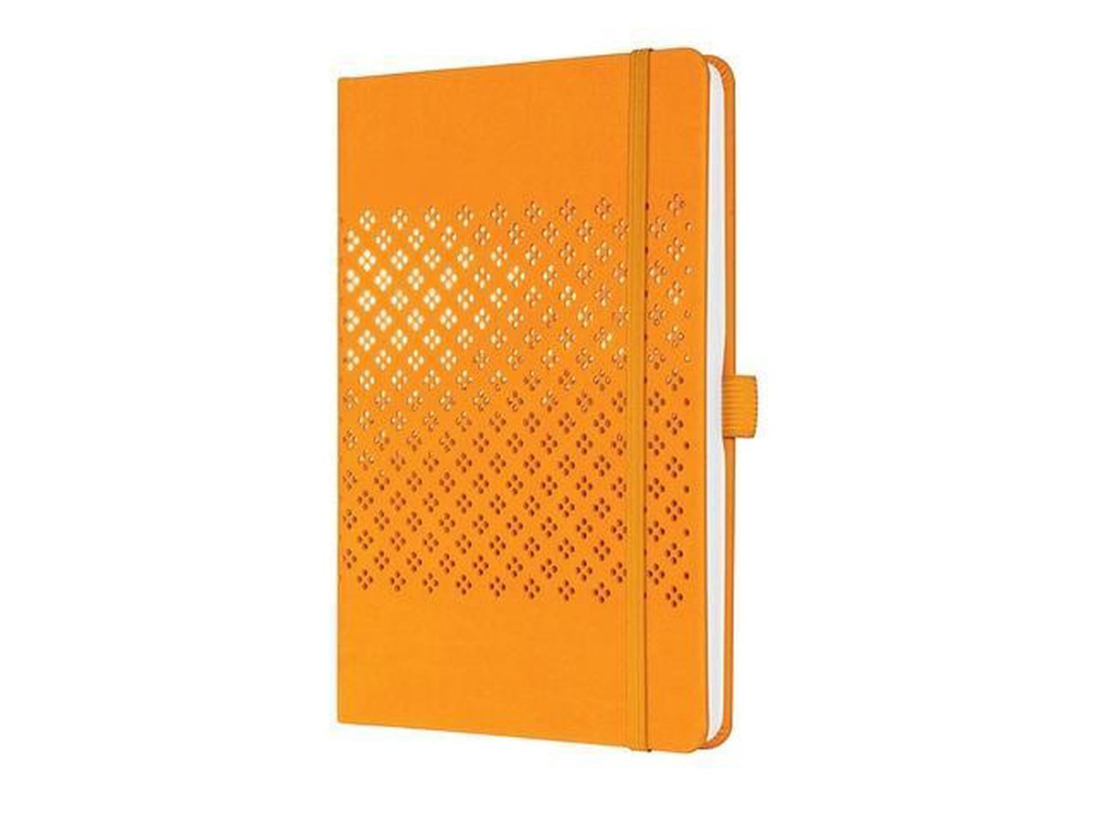Sigel - notitieboek - Jolie Impress - A5 - hardcover - 174 pagina's - lijn - 80 grams papier - mango orange -SI-JN211