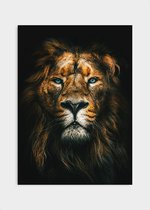 Poster Lion - Papier - Meerdere Afmetingen & Prijzen | Wanddecoratie - Interieur - Art - Wonen - Schilderij - Kunst