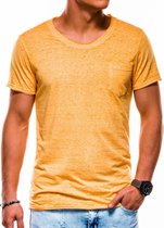 Heren - T-shirt - S1051 - Geel