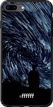 iPhone 8 Plus Hoesje TPU Case - Starry Circles #ffffff