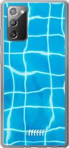 Samsung Galaxy Note 20 Hoesje Transparant TPU Case - Blue Pool #ffffff