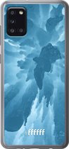 Samsung Galaxy A31 Hoesje Transparant TPU Case - Ice Stalactite #ffffff