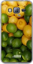 Samsung Galaxy J3 (2016) Hoesje Transparant TPU Case - Lemon & Lime #ffffff