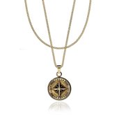 Croyez Jewelry | Compass Gold Layerup | Curb / 55cm / 55cm