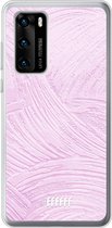 Huawei P40 Hoesje Transparant TPU Case - Pink Slink #ffffff