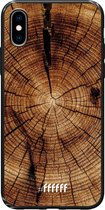 iPhone X Hoesje TPU Case - Tree Rings #ffffff