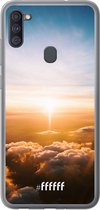 Samsung Galaxy A11 Hoesje Transparant TPU Case - Cloud Sunset #ffffff