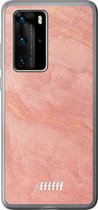 Huawei P40 Pro Hoesje Transparant TPU Case - Sandy Pink #ffffff