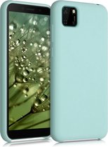 kwmobile telefoonhoesje voor Huawei Y5p - Hoesje met siliconen coating - Smartphone case in mat mintgroen