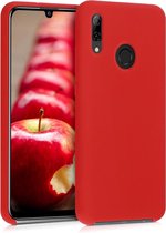 kwmobile telefoonhoesje voor Huawei P Smart (2019) - Hoesje met siliconen coating - Smartphone case in mat rood