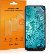 kwmobile 3x screenprotector voor Nokia 1.3 - beschermende folie voor smartphone