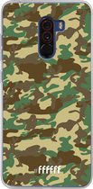 Xiaomi Pocophone F1 Hoesje Transparant TPU Case - Jungle Camouflage #ffffff