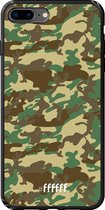 iPhone 8 Plus Hoesje TPU Case - Jungle Camouflage #ffffff