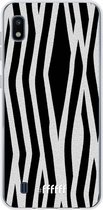 Samsung Galaxy A10 Hoesje Transparant TPU Case - Zebra Print #ffffff