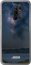 Xiaomi Redmi 9 Hoesje Transparant TPU Case - Landscape Milky Way #ffffff