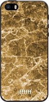 iPhone 5s Hoesje TPU Case - Gold Marble #ffffff