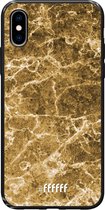 iPhone X Hoesje TPU Case - Gold Marble #ffffff