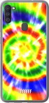 Samsung Galaxy A11 Hoesje Transparant TPU Case - Hippie Tie Dye #ffffff