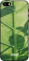 iPhone 5s Hoesje TPU Case - Leaves Macro #ffffff