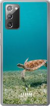 Samsung Galaxy Note 20 Hoesje Transparant TPU Case - Turtle #ffffff