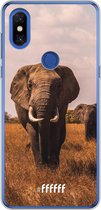 Xiaomi Mi Mix 3 Hoesje Transparant TPU Case - Elephants #ffffff