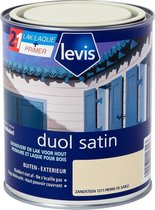 Levis Duol - Hout Buiten - Primer & Lak - Satin - Zandsteen - 0.75L