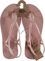 Xq Footwear Teenslippers Sandal Dames Polyester Roze Maat 41