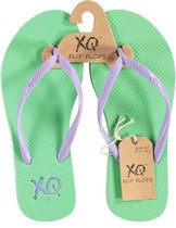 Xq Footwear Teenslippers Dames Polyester Mintgroen/paars Maat 39