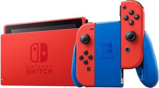 Nintendo Switch Console - Rood / Blauw - Nieuw model - Super Mario Limited Edition - Nintendo