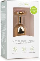 Metalen buttplug met hartje - goudkleurig - Goud - Sextoys - Anaal Toys - Dildo - Buttpluggen