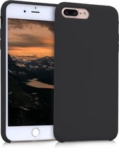 kwmobile telefoonhoesje voor Apple iPhone 7 Plus / 8 Plus - Hoesje met siliconen coating - Smartphone case in mat zwart