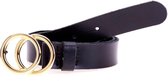 Elvy Fashion - Belt 25842 Plain - Black Gold - Size 85