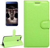 Voor Huawei Honor V9 / V8 Pro Litchi Texture Horizontale Flip Leren Case met Magnetische Gesp & Houder & Kaartsleuven & Portemonnee (Groen)