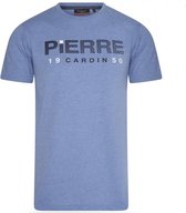 Pierre Cardin - Heren T-shirt - Trendy Print - Blauw