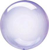 Anagram Folieballon Clearz Petite Crystal 30 Cm Transparant Paars