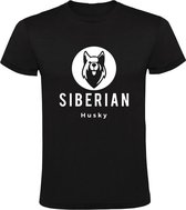 Siberian husky Heren t-shirt | hond | dierendag | Siberie | Rusland | grappig | cadeau | Zwart