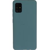 Samsung Galaxy A71 Hoesje - Mobigear - Color Serie - TPU Backcover - Turquoise - Hoesje Geschikt Voor Samsung Galaxy A71