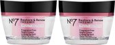 No7 Restore & Renew Face & Neck Multi Action Nachtcrème 2x50ml
